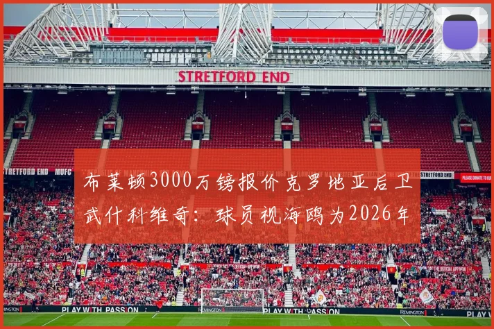 布莱顿3000万镑报价克罗地亚后卫武什科维奇：球员视海鸥为2026年跳板，背后原因与实力深度分析
